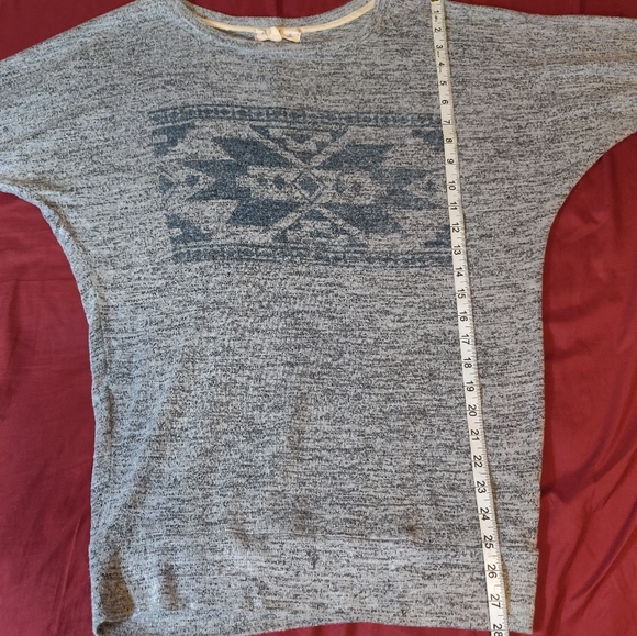 LAST CHANCE Hippie Rose Grey 3/4 Sleeve Top - Picture 4 of 10